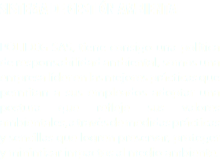 SISTEMA DE GESTIÓN AMBIENTAL POLIDEG SAS, tiene consigo una política de responsabilidad ambiental, somos una empresa líder en las mejores prácticas que permitan a sus empleados adoptar una postura que refleje sus valores ambientales, a través de medidas prácticas y sencillas que logren preservar, proteger y minimizar impactos al medio ambiente.